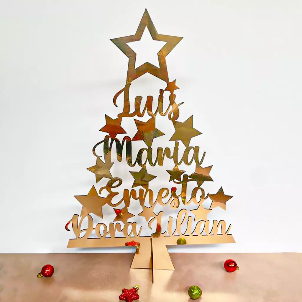 ARBOL CON NOMBRES MDF