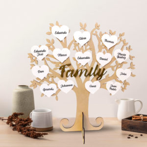Árbol Genealógico troquelado en MDF