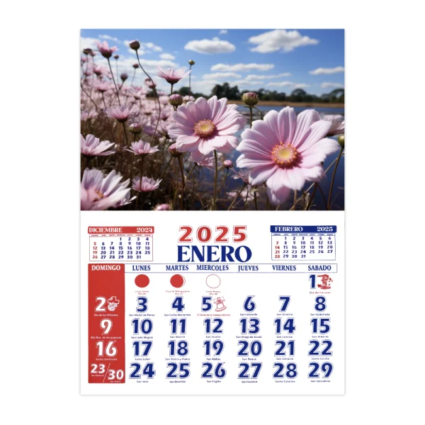 Calendario santoral 19x28