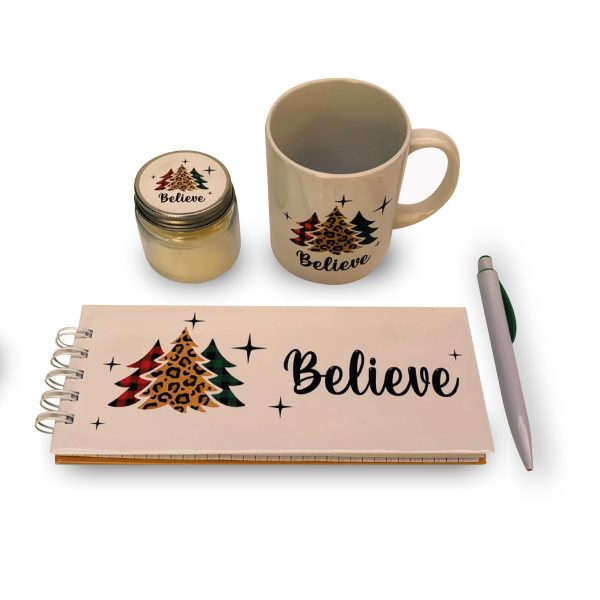 Kit de regalo taza, vela y agenda