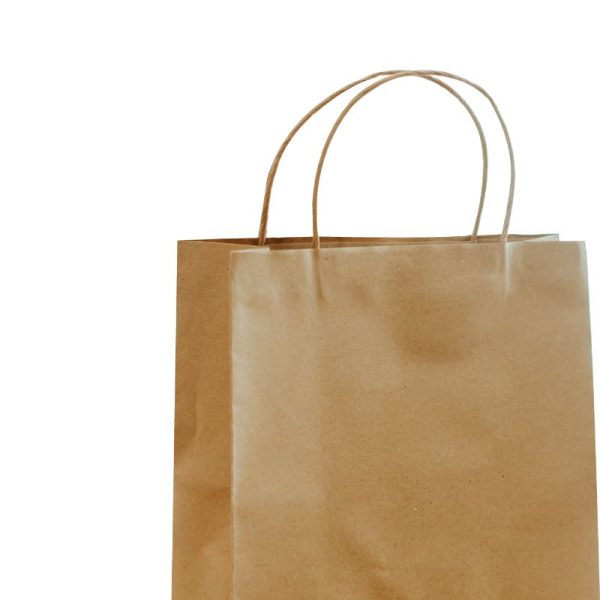 Bolsa kraft con cordon de papel