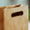 Bolsa kraft con asa