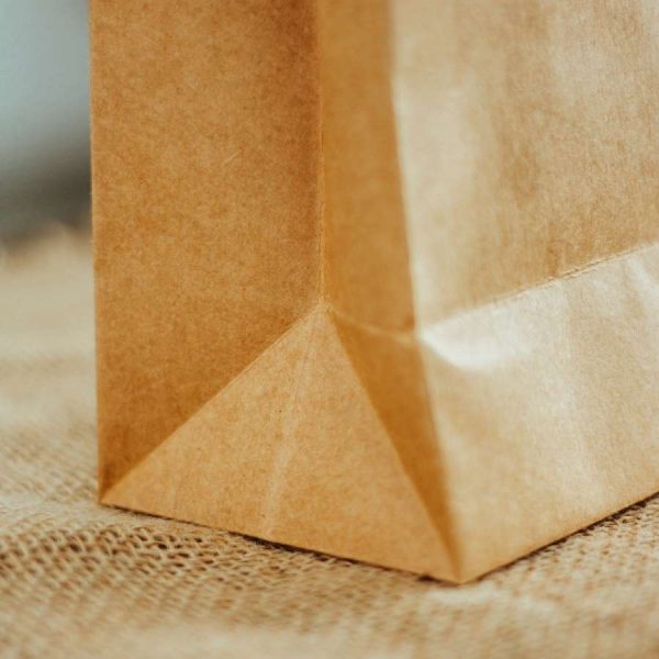 Bolsa kraft con asa
