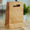Bolsa kraft con asa