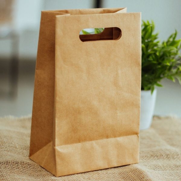 Bolsa kraft con asa