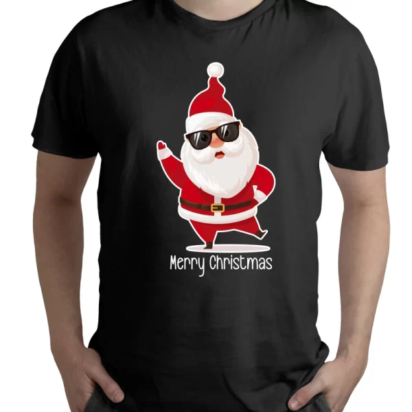 Camiseta negra navidad