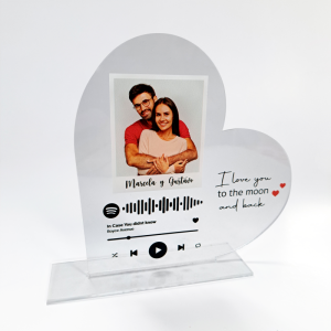 Placa corazon - San Valentin