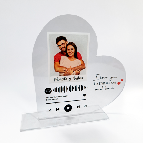 Placa corazon - San Valentin