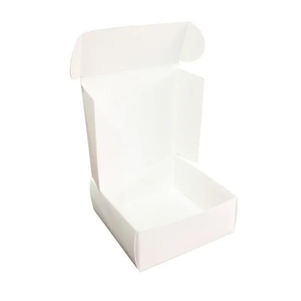 Caja blanca para joyería 7x7x3 cm